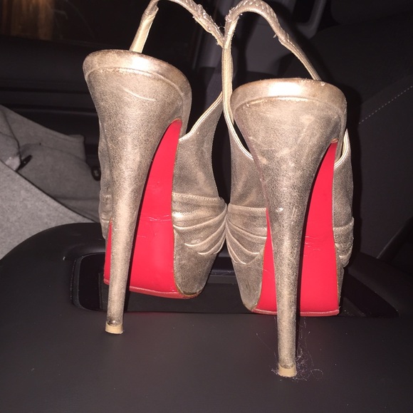 COPY - Christian Louboutin Jenny Slingback OpenToe Heels - Picture 4 of 6